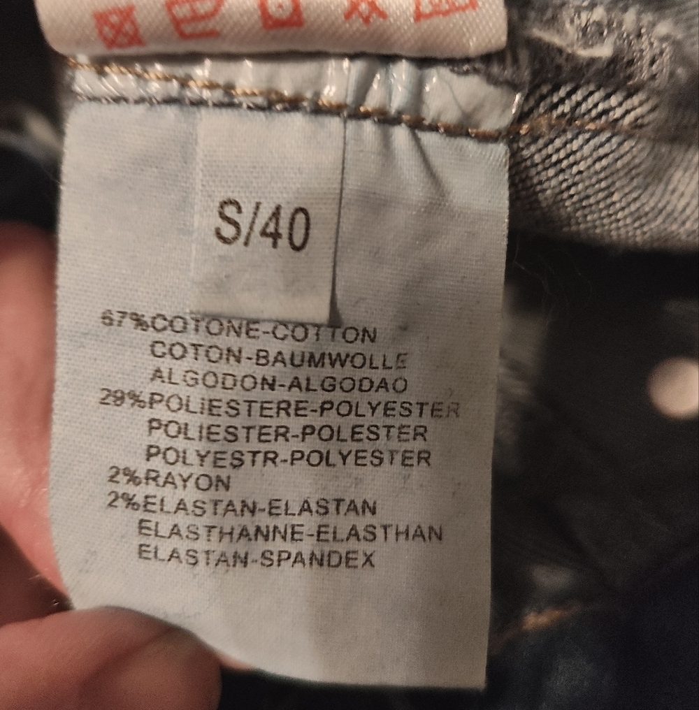 190. Marine Flare Jeans with Button Detailing - Picture 11 of 11